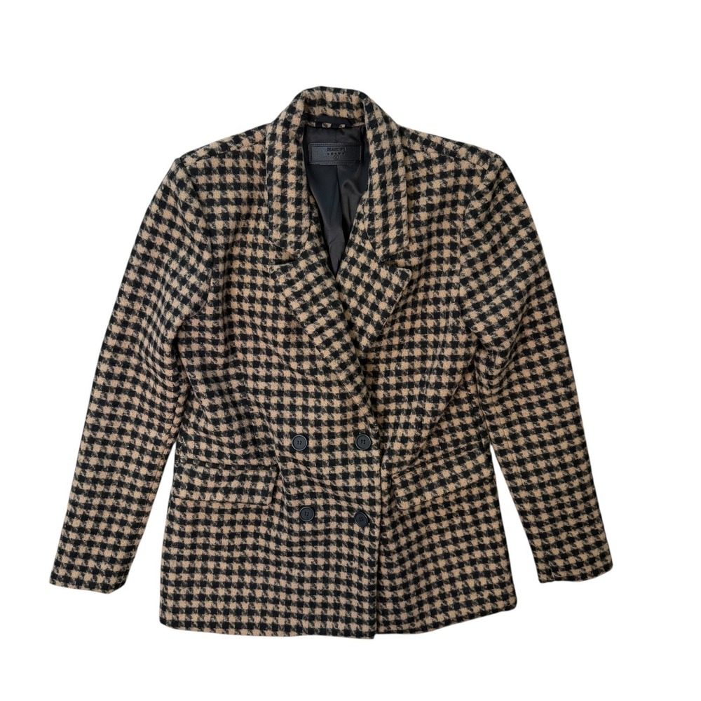Blanknyc Book Club Blazer Double Breasted Houndstooth Small View 2